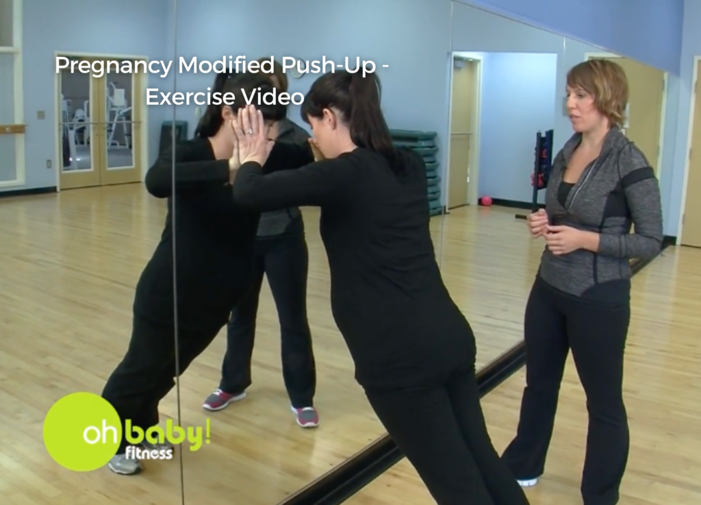 Modified Pregnancy Push-Up Exercise Video | Oh Baby! Fitness