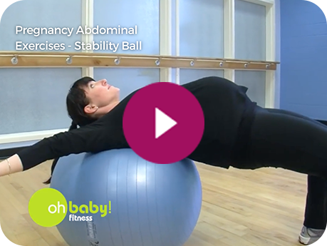 Pregnancy Abdominal Exercises – Stability Ball